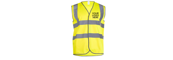 Super Saver 200 Uneek Hi Vis Vests with FREE print 