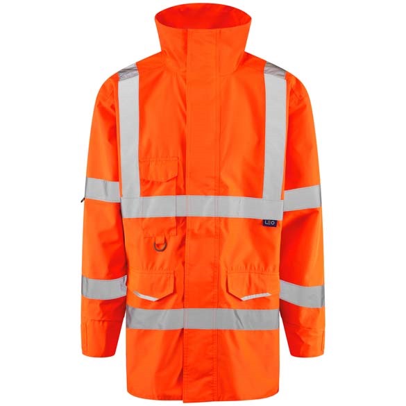 LEO WORKWEAR TORRIDGE ISO 20471 Cl 3 Breathable Lightweight Anorak