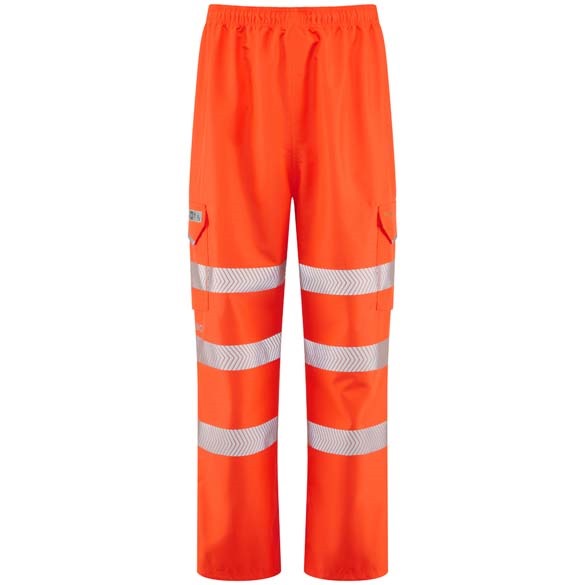 LEO WORKWEAR INSTOW ISO 20471 Cl 1 Breathable Cargo Overtrouser