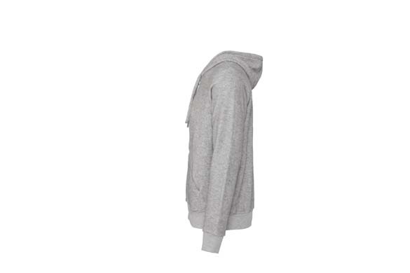 Unisex sueded fleece full-zip hoodie