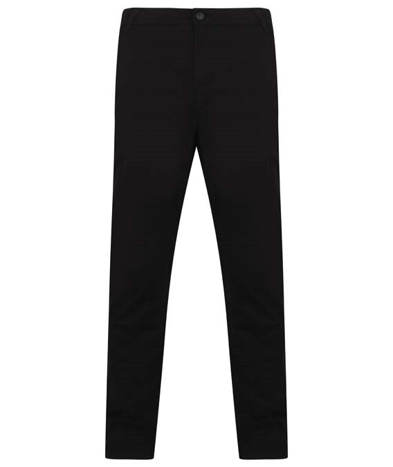 Stretch chinos with flex waistband