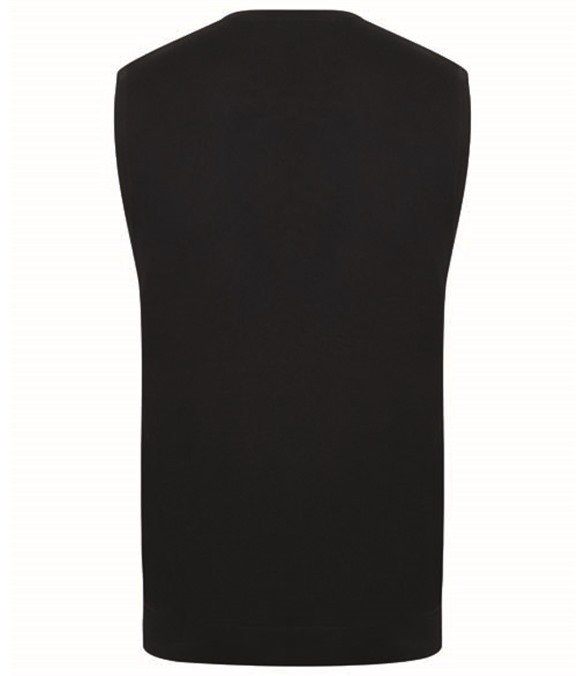 Sleeveless v-neck jumper