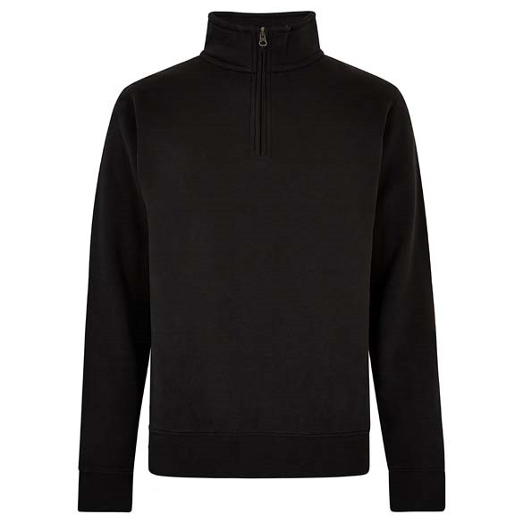 Regular fit 1/4 zip sweatshirt