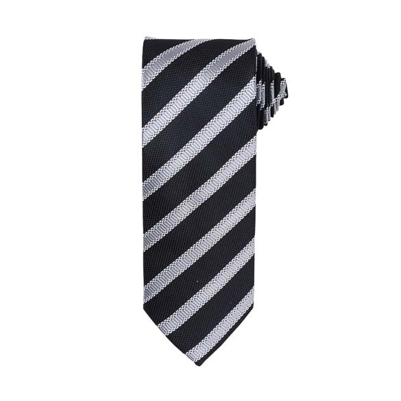 Waffle stripe tie