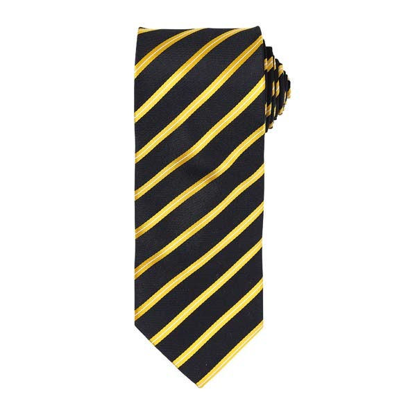 Sports stripe tie