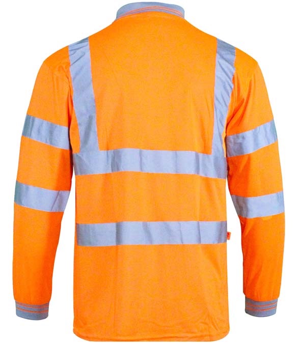 Warrior Hi-Vis Long Sleeve Polo Shirt