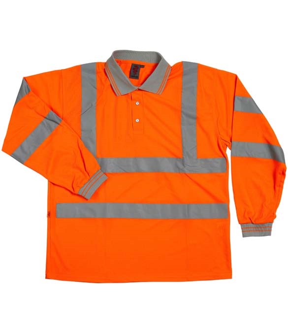 Warrior Hi-Vis Long Sleeve Polo Shirt