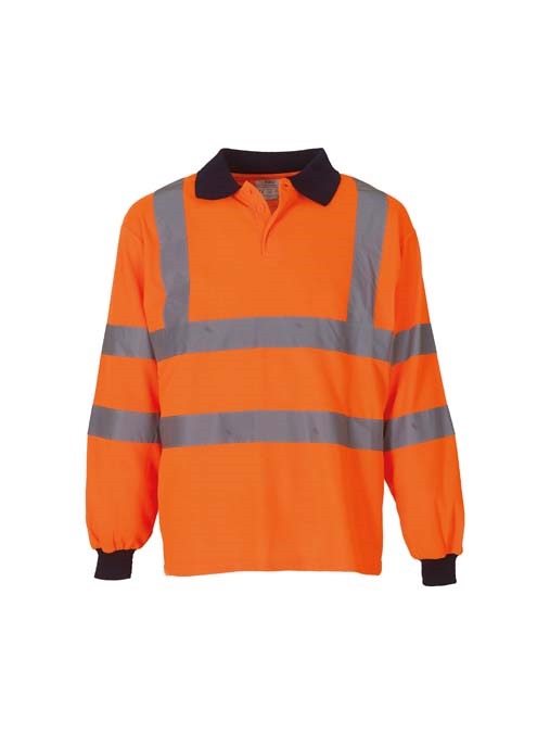 Hi-vis long sleeve polo (HVJ310)