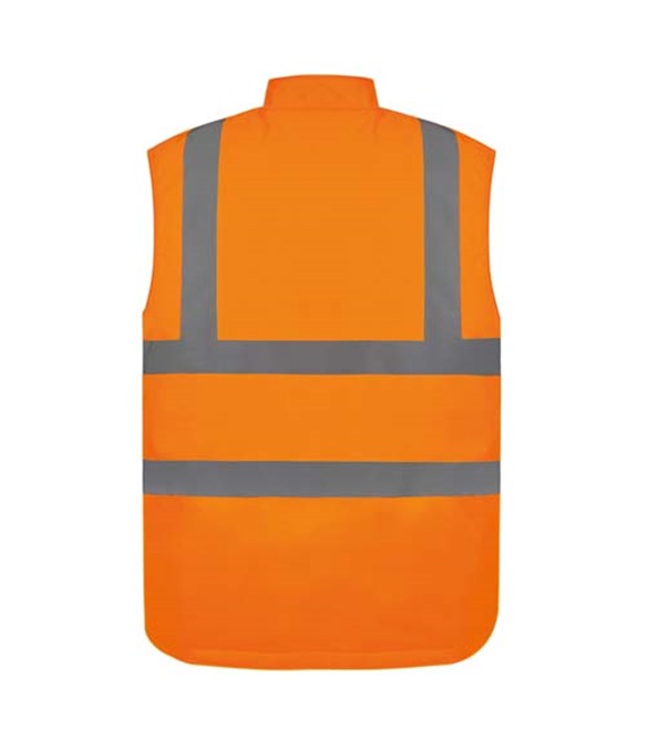 Hi-vis padded bodywarmer (HV005)